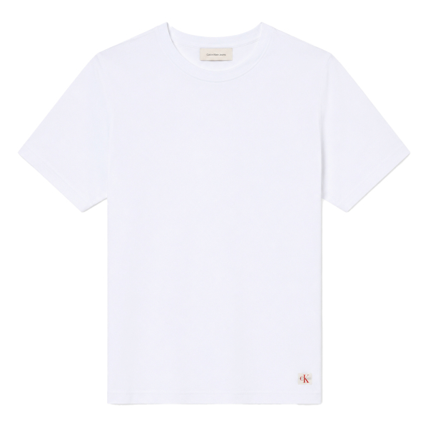 Calvin Klein T-shirts Blanc - T-SHIRT CTEL SLIM TISS AVEC TIQUETTE - L - Ref 45 €